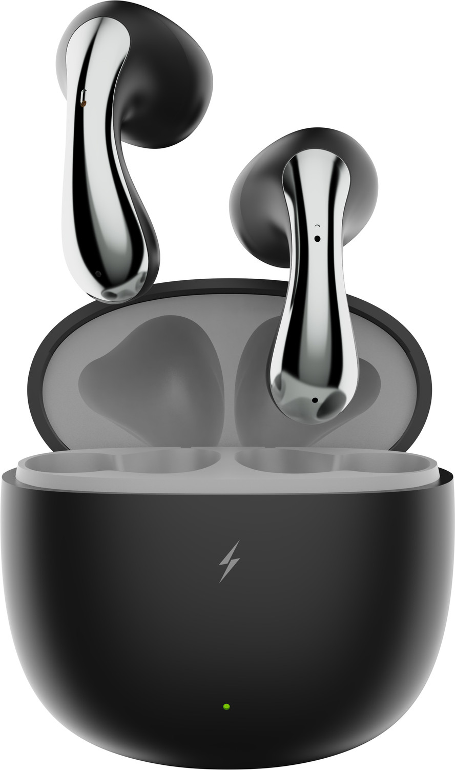 Image of Fire-Boltt Aero Shadow TWS Earbuds, RGB Lights Custom EQ Profile 50H Playtime Quad Mic ENC Bluetooth Headset (Red, True Wireless)