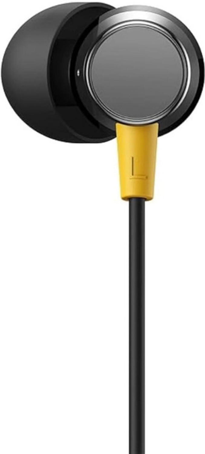 Image of ZIOCKA ORIGINAL 10 Compatible with Realme Buds 3 Type-C Earphone Gaming, Music & Calling, Wired Gaming Headset (Black, In the Ear)