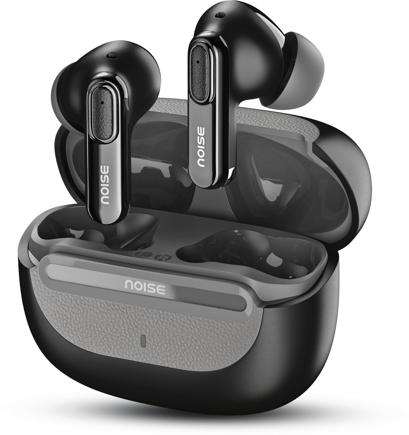 Image of Lynacz Original Compatible for Realme Buds T200x TWS Earbuds with Deep Bass 12.4mm Drivers, 25dB Bluetooth Headset (Active Noise Cancellation, Quad Mic, 45ms Latency - (Black), In the Ear)