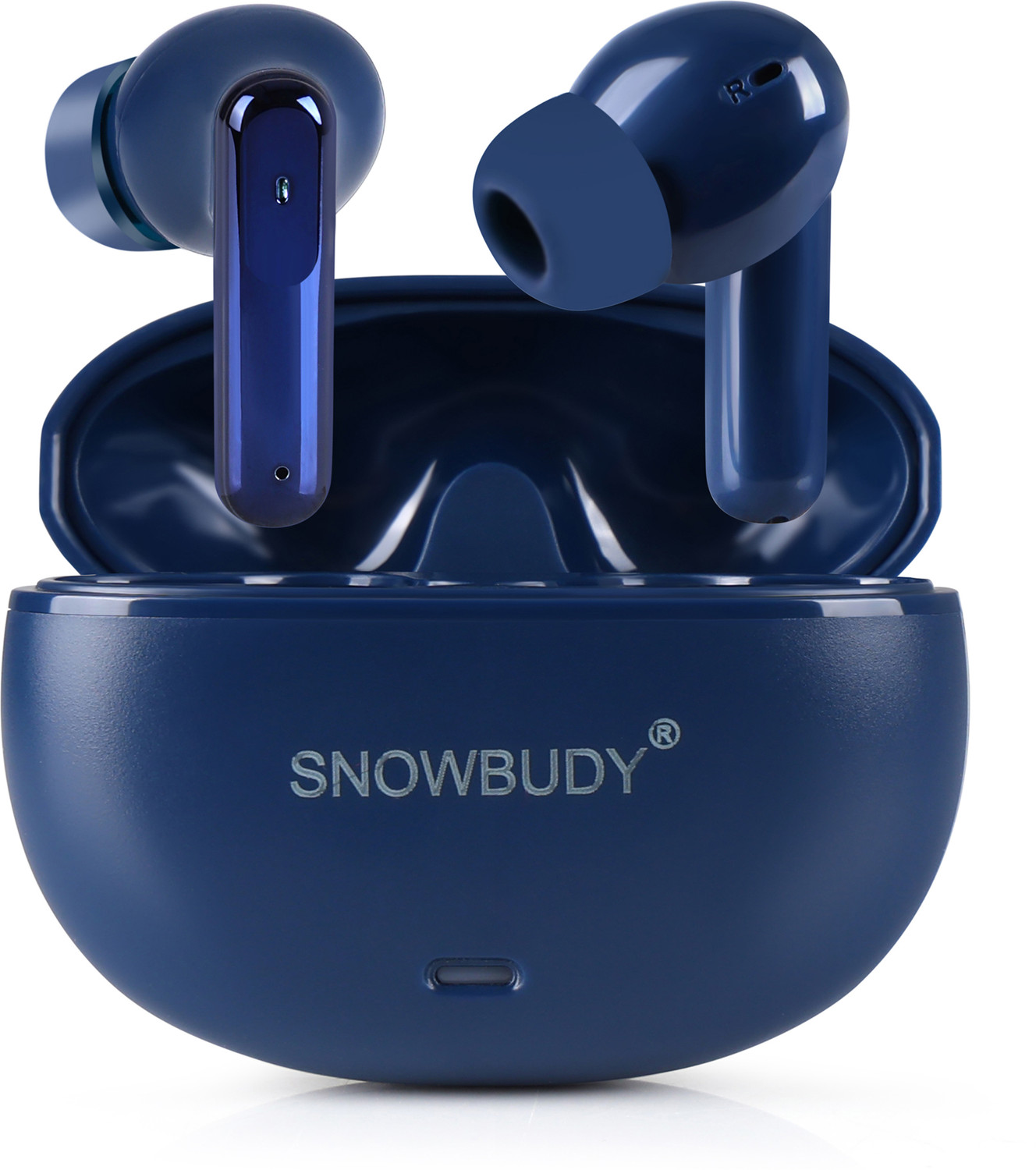 Image of snowbudy SB-895 with 25dB ANC,12.4mm Dynamic Bass Drivers,48Hrs Playback, BT5.4, IP55-14 Bluetooth Gaming Headset (Yellow, Black, True Wireless)