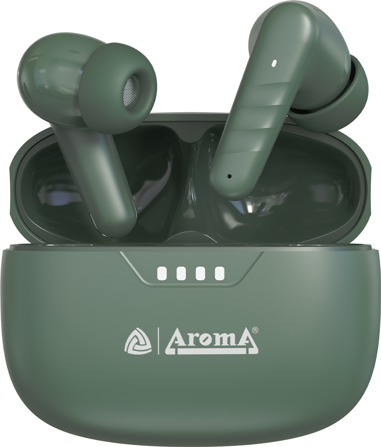 Image of Aroma NB121 Pro Pods Upto 40 Hours Playtime* Type C Fast Charging Dual Pairing Earbuds Bluetooth Headset (Crystal White, True Wireless)