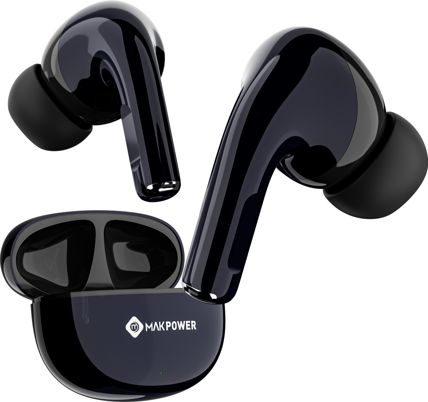 Image of BERTH Earbuds Z With 40 hours playtime, IPX5, 4 clear calling Enc mics, low latency Bluetooth Gaming Headset (Blue, True Wireless)