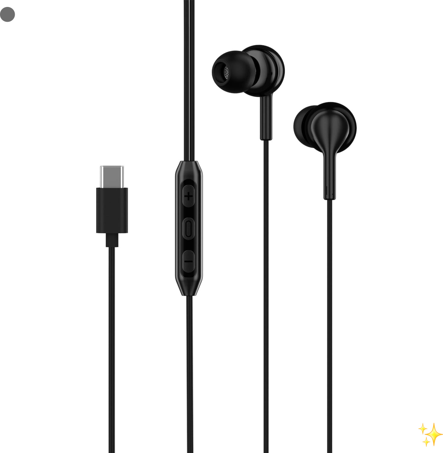 Image of Neovour Wired Earphones Wired Headset (Buds 2 EarPhone, Black, In the Ear)