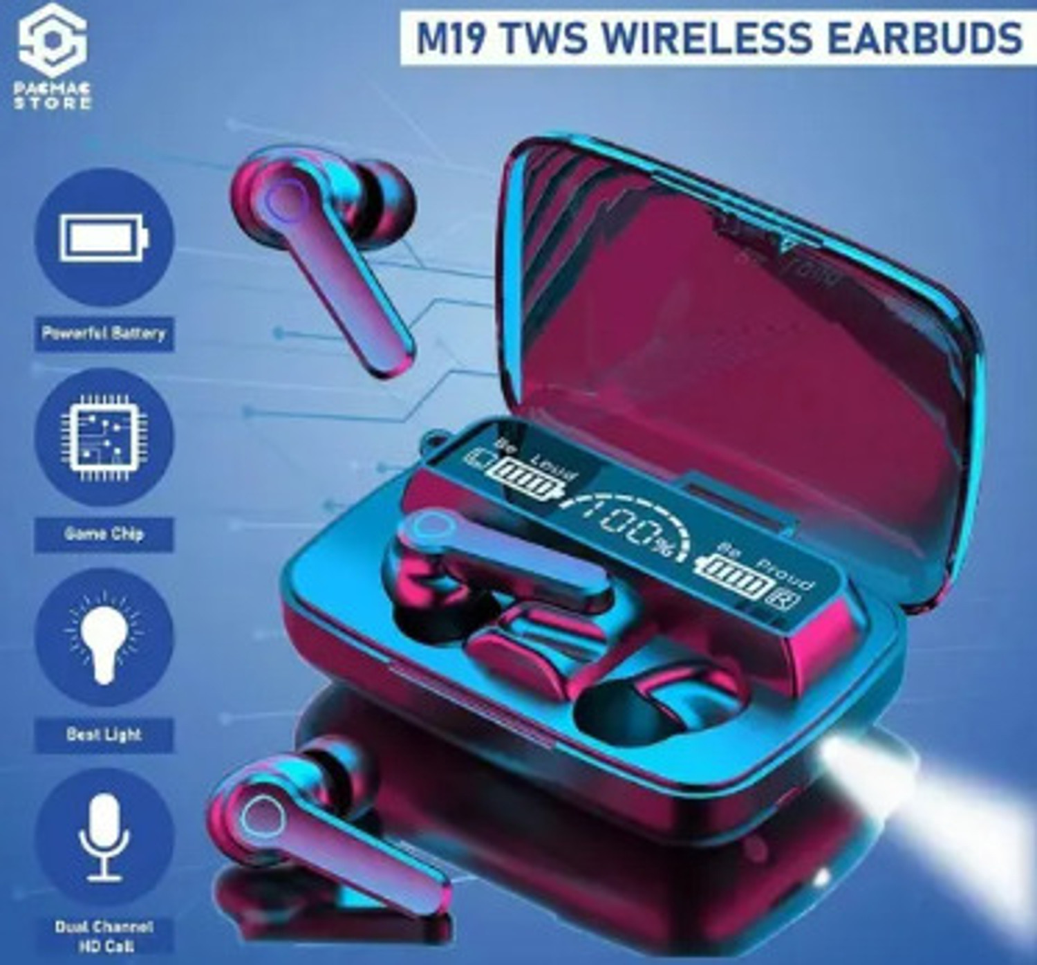 Image of The OX NB-01 Bluetooth Headset (Black, True Wireless)