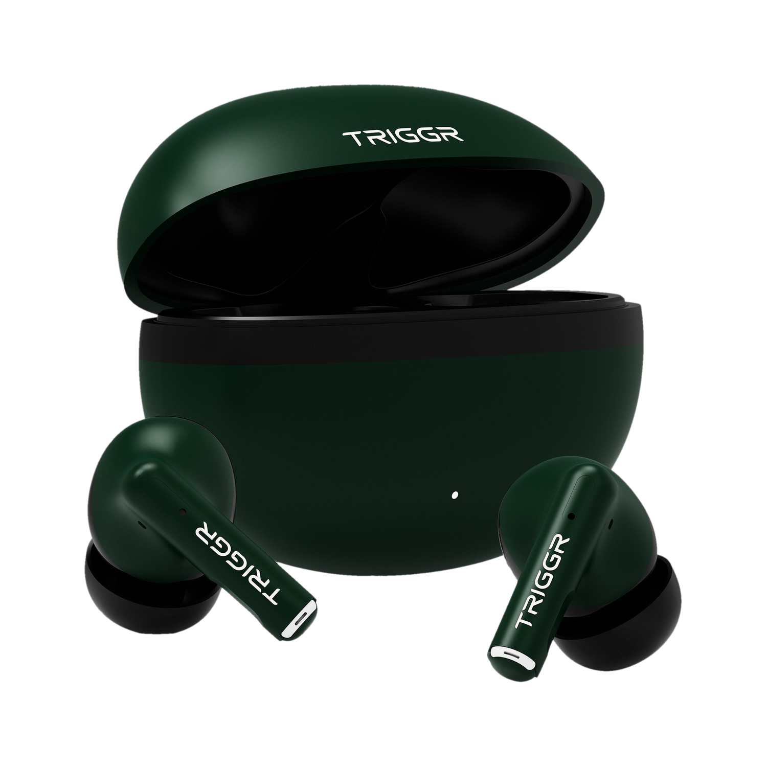 Image of TRIGGR Buds 2A TWS 40H Playtime BT 5.3 ENC Mic AJC Bluetooth Headset (Black, True Wireless)