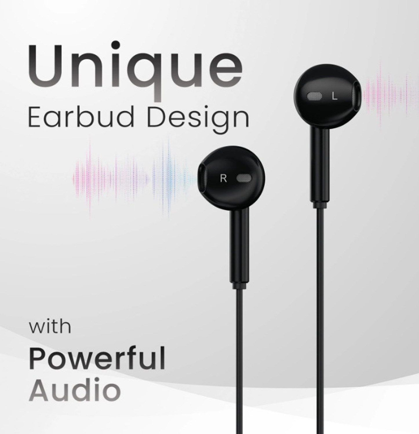 Image of Portronics COUNCH THETA C IN LINE MIC WIRED EARPHONE BLACK-1 Wired Headset (Black, In the Ear)
