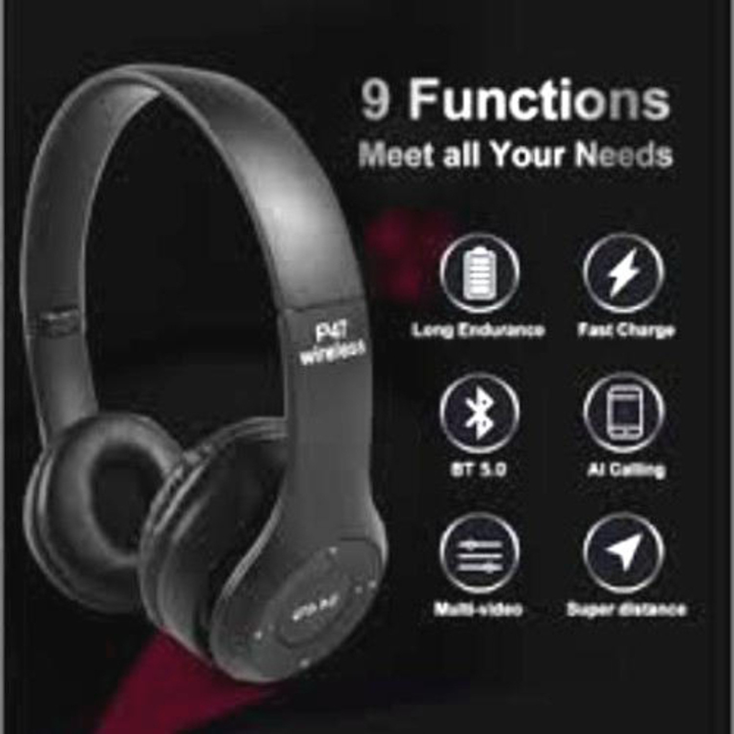 Image of Aroma NB121 Pro Pods Upto 40 Hours Playtime* Type C Fast Charging Dual Pairing Earbuds Bluetooth Headset (Crystal Black, True Wireless)