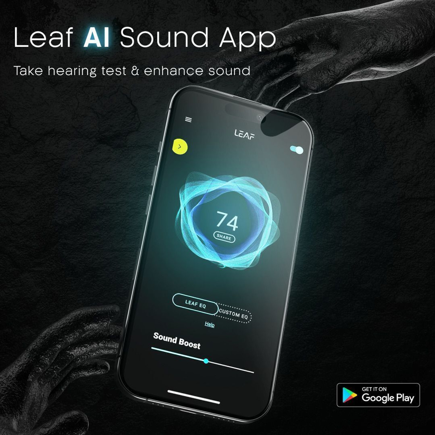 Image of Leaf Bass X414 Headphone, AI SOUND App, 50H Playtime, 40mm Driver, IPX5, BT v5.3 Bluetooth & Wired Headset (Desert Dune, On the Ear)