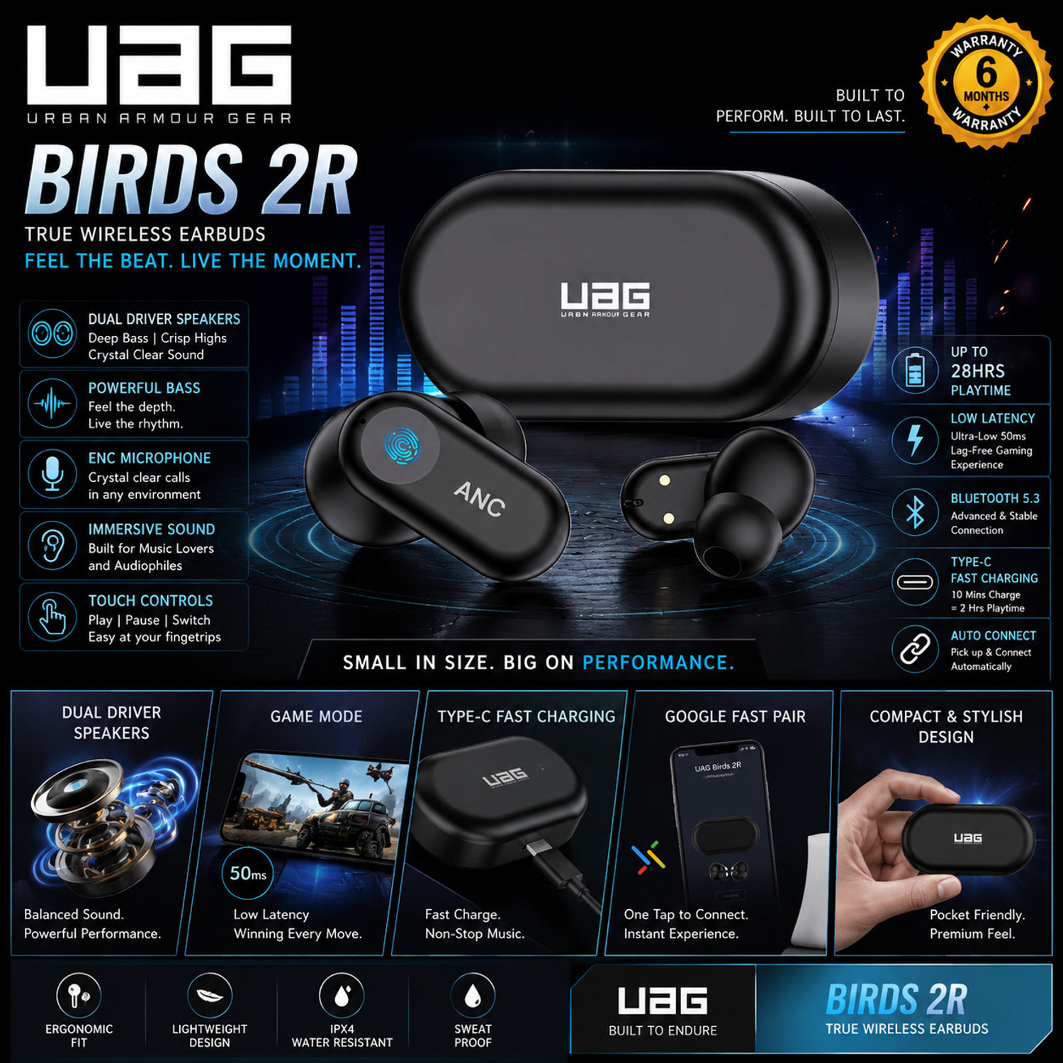 Image of KPPSS OnePlu& Buds Pro 3 True Wireless In-Ear Buds-1 Bluetooth Gaming Headset (Blue, In the Ear)