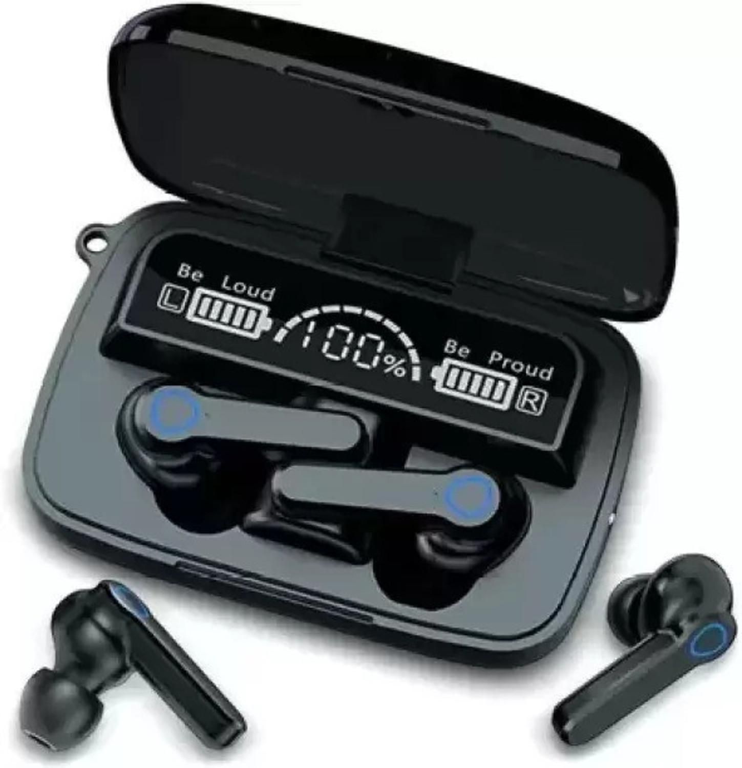 Image of Dubstep Buzz X9 With 56 Hrs playtime Enc Tws Bluetooth Headset (Black, True Wireless)