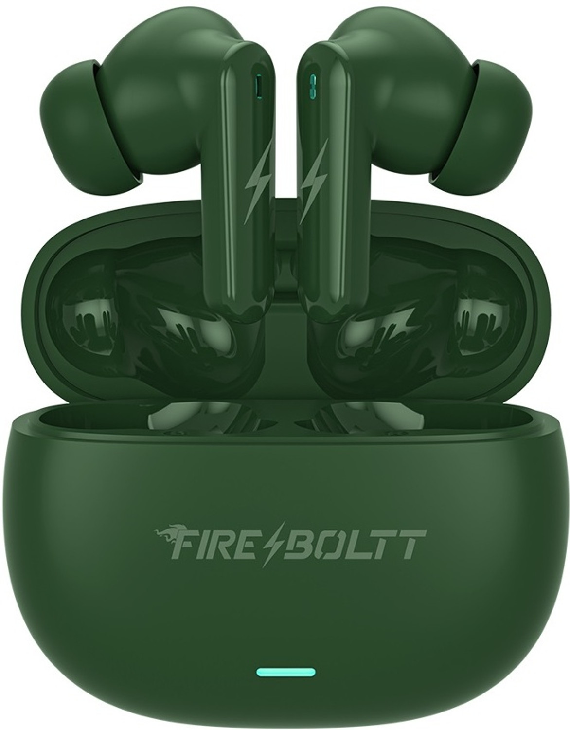 Image of Fire-Boltt Aero Drift TWS Earbuds, Custom EQ Profiles 50H Battery Display Case Quad Mic ENC Bluetooth Headset (Midnight Black, True Wireless)