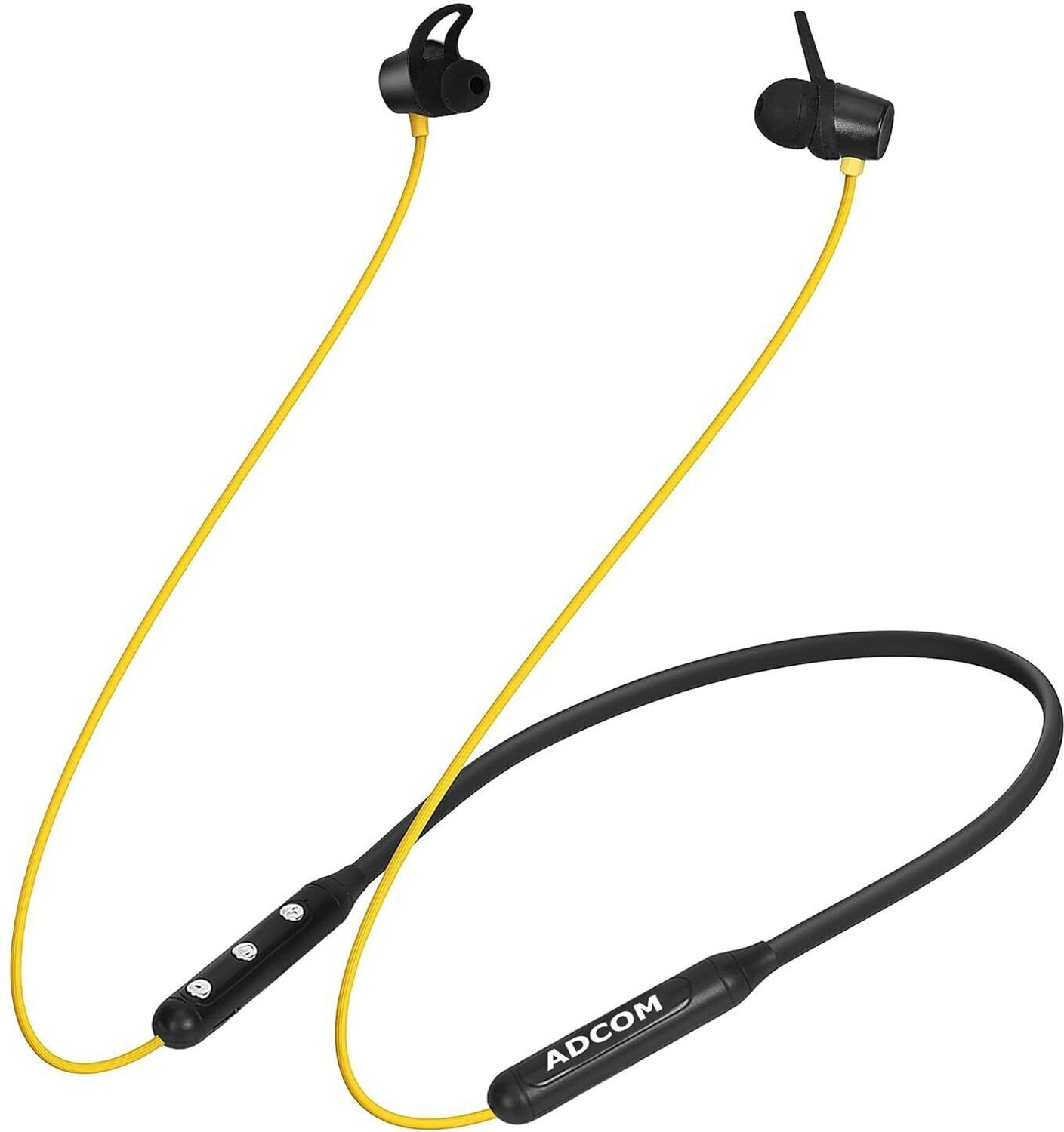 ADCOM Sync Wireless Neckband with 10 Hours Playback Magnetic Earbuds 10mm Bass Drivers Bluetooth Price in India - Buy ADCOM Sync Wireless Neckband with 10 Hours Playback Magnetic Earbuds 10mm Bass Drivers Bluetooth Online - ADCOM : Flipkart.com