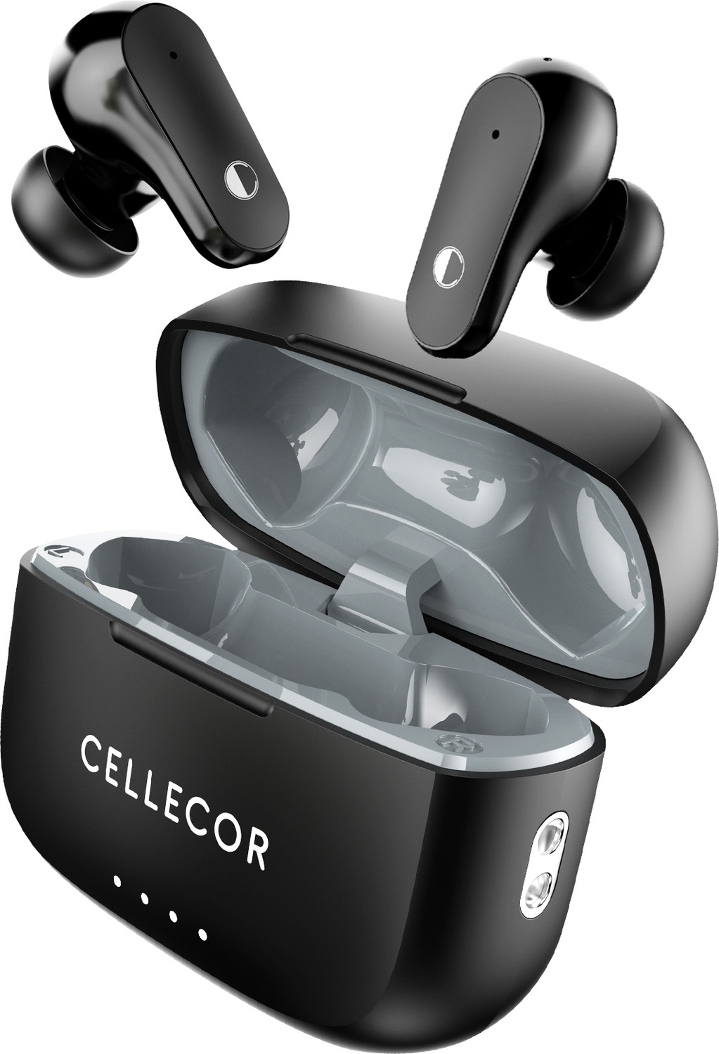 Image of Cellecor BroPods CB22 TWS With 45 Hrs, ENC, 13mm Driver, BT v5.1, Voice Assistant, IPX4 Bluetooth Headset (White, True Wireless)
