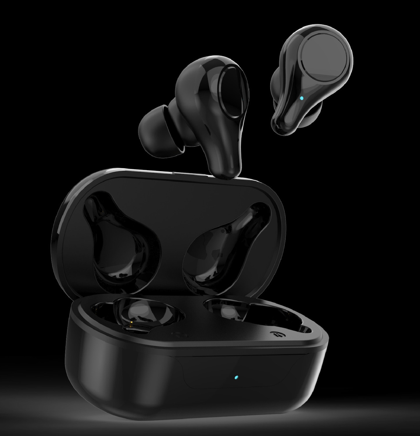 Image of RD Accessories TWS Airbuds - 100 Bluetooth Headset (Black, True Wireless)