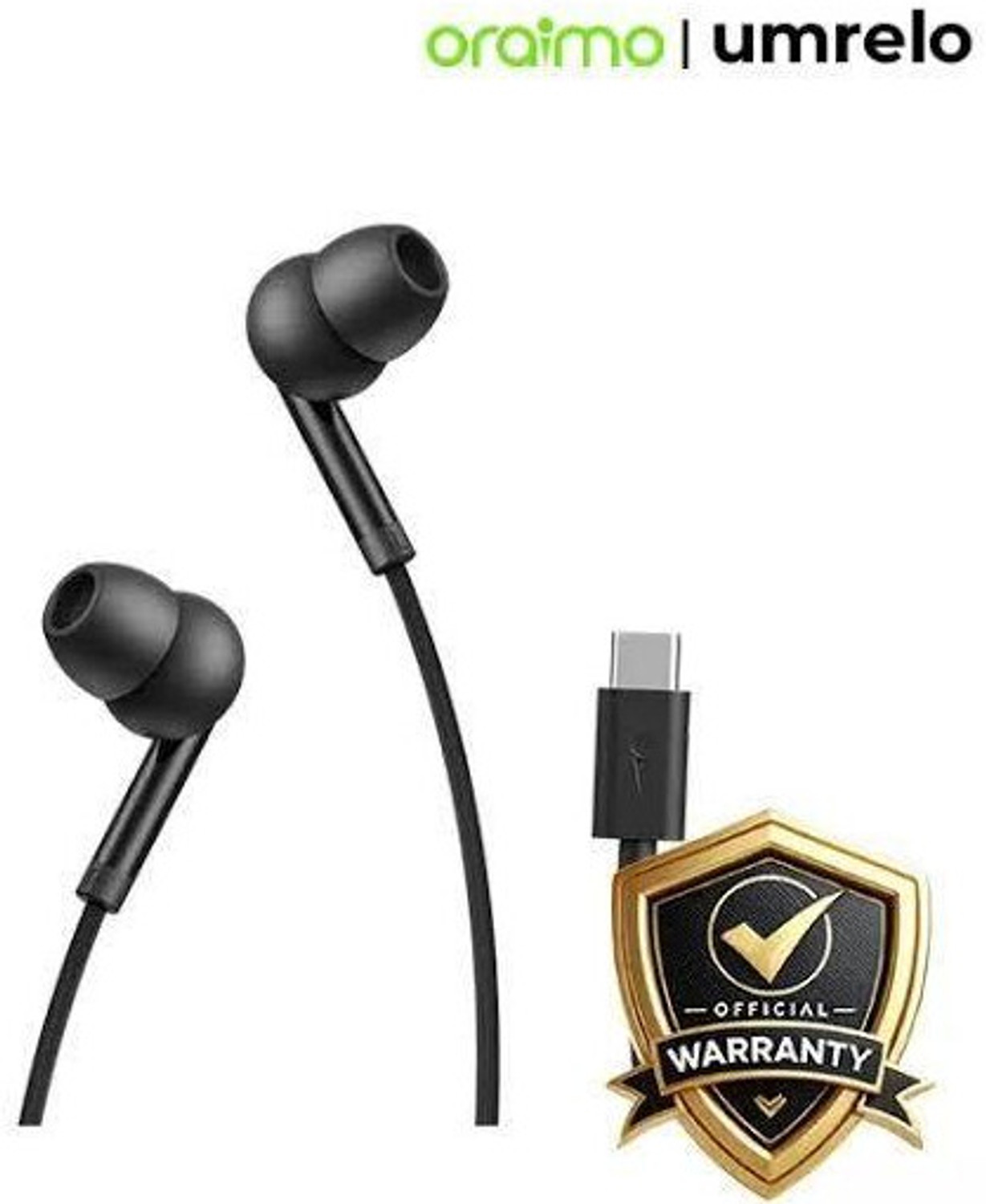 Image of ORAIMO CONCH 2C DEEP BASS TYPE -C EARPHONE Wired Headset (Black, In the Ear)