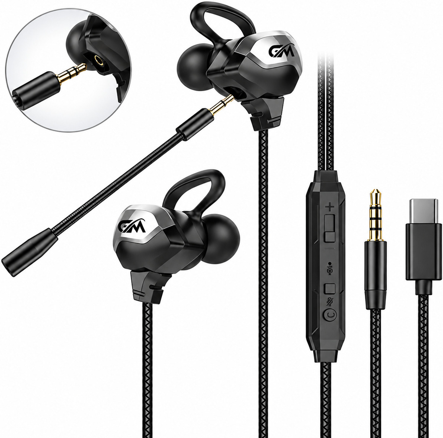 fire turtle GM30 Type-C Gaming Earphones - Image 6