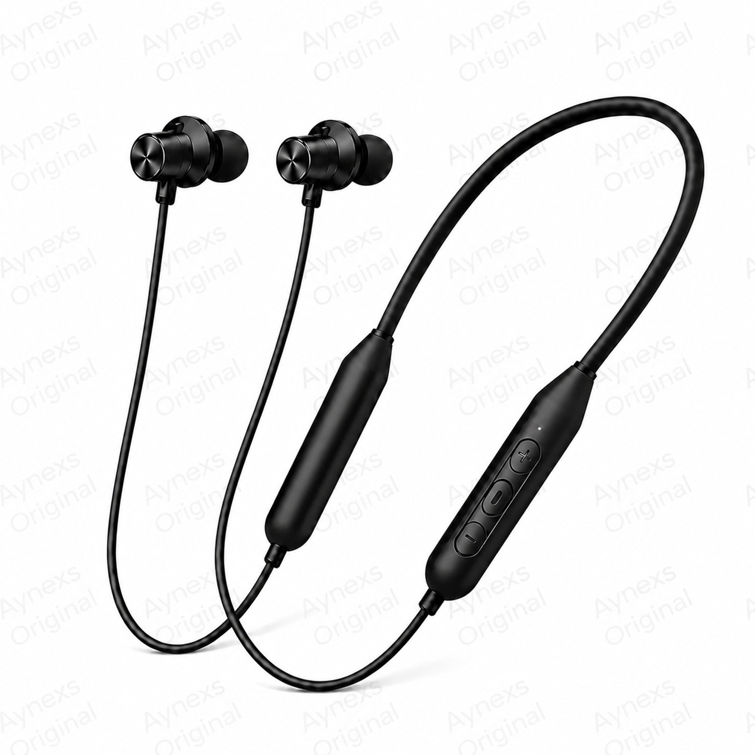 Image of Lynacz Original Origina Neckband For One-Plus Z3 Neckband Bass Precision Bluetooth Headset (Quick Energy Fill Long Music Duration & Premium Lightweight Fit [Black], In the Ear)
