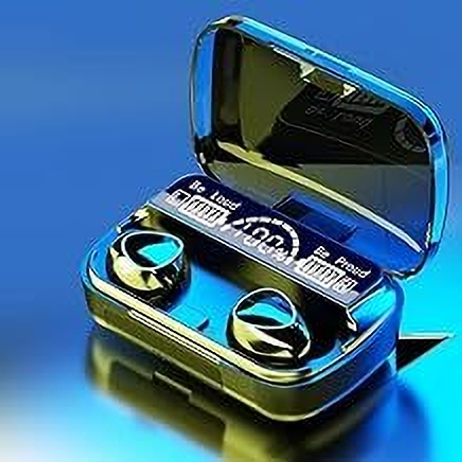 Image of Lynacz Original Wireless in Ear Earbuds with Mic Compatible with 2r 12.4mm Drivers Bluetooth Headset (Playback:Upto 38hr case,4-Mic Design, IP55 Rating [Triple Blue], In the Ear)