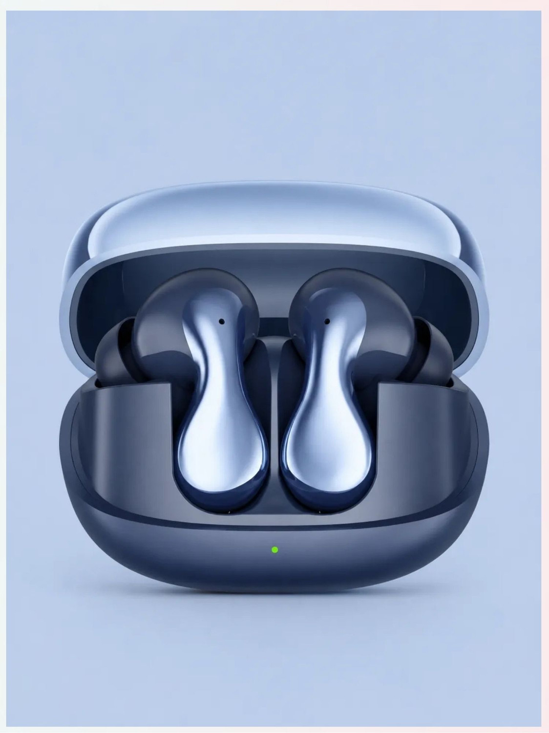 Image of Thirty First Truly Wireless Bluetooth Earbuds 3 Pro with up to 32dB Active Noise Cancellation Bluetooth Headset (Blue, In the Ear)