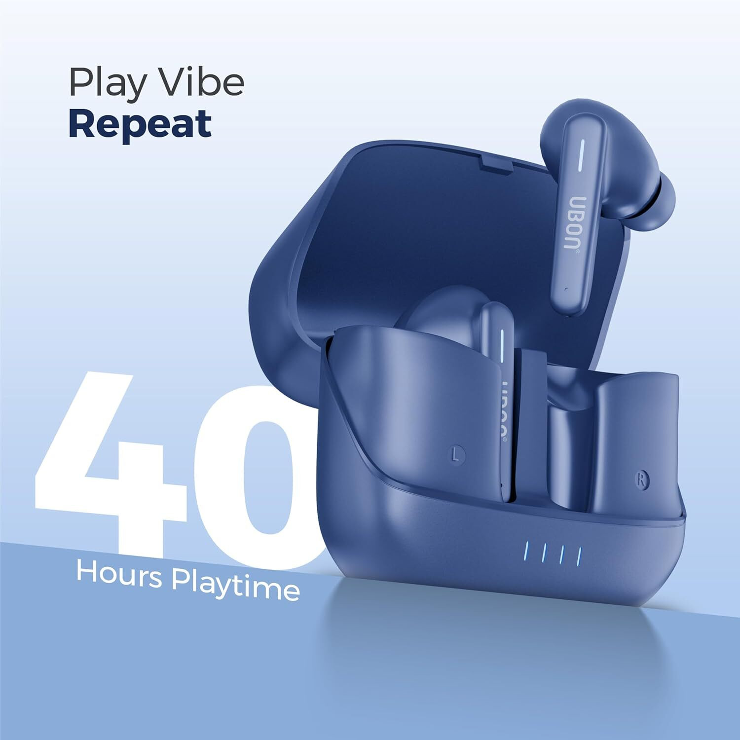 Image of Molta J23 Fast Charging, 40ms Low Latency v5.3, IPX5, 360 Hr Standby Time, AI & ANC Bluetooth Headset (Black, White, Blue, In the Ear)