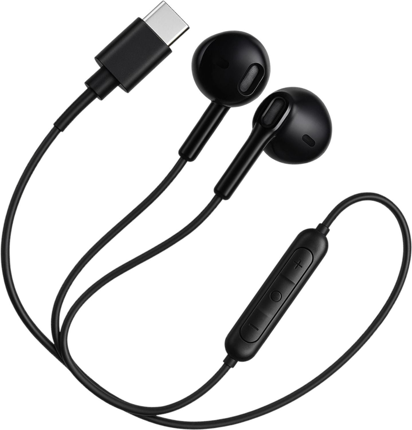 Image of twance wired earphone with Type C connector and 1.2 Meter length Wired Headset (White, In the Ear)