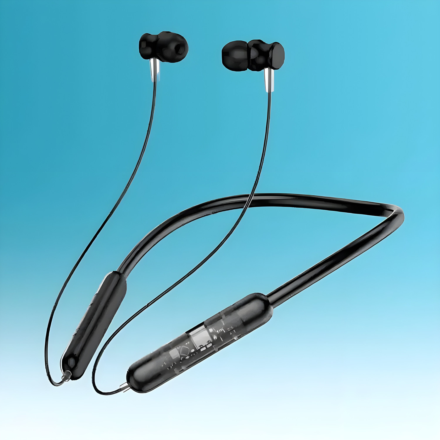Image of SIGNATIZE in Ear Earbuds with 35H Playtime,Low Latency Bass Drivers, Type-C Fast Charging Bluetooth Headset (Transparent, In the Ear)