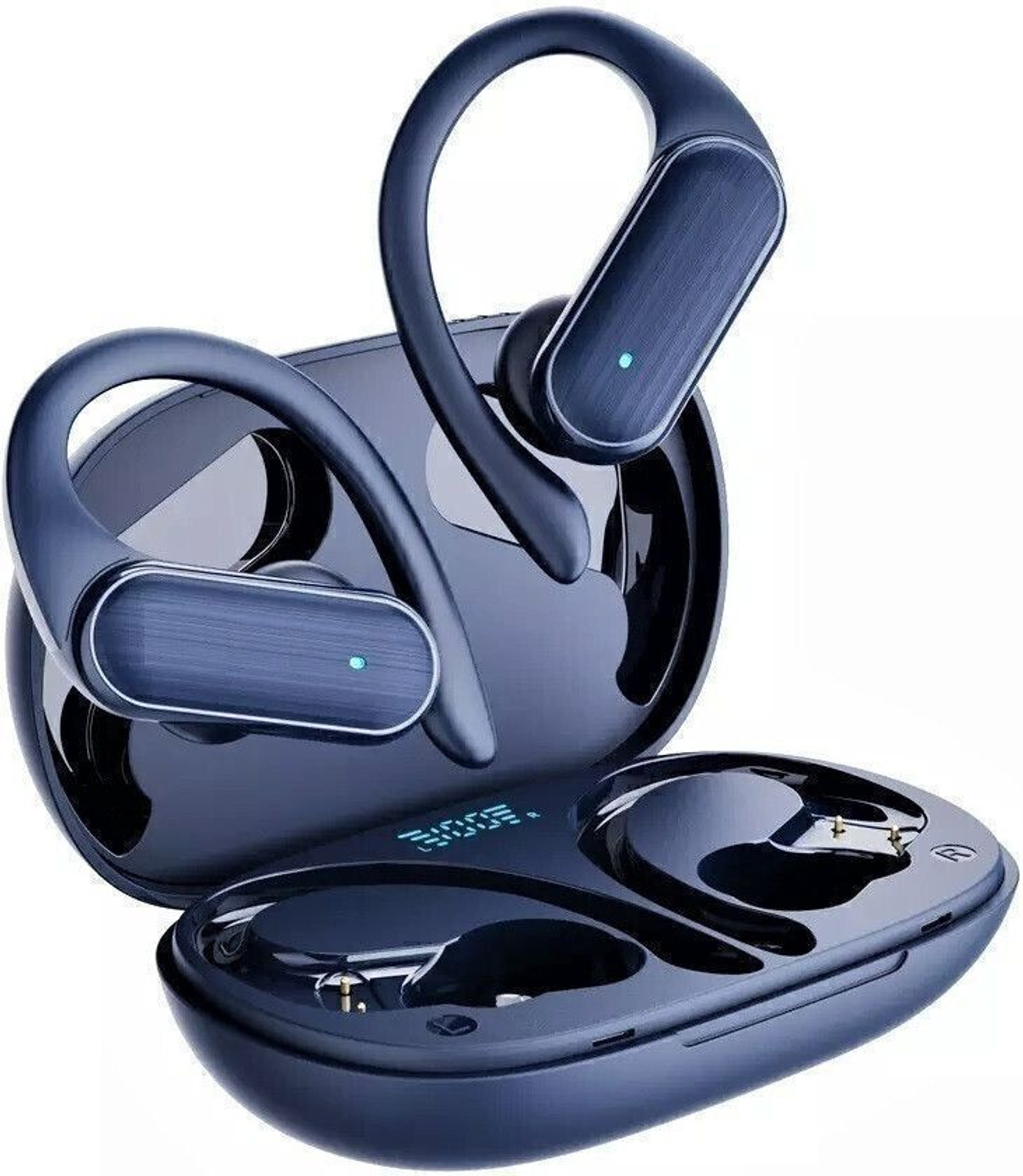Image of BERTH Earbuds Z With 40 hours playtime, IPX5, 4 clear calling Enc mics, low latency Bluetooth Gaming Headset (Blue, True Wireless)
