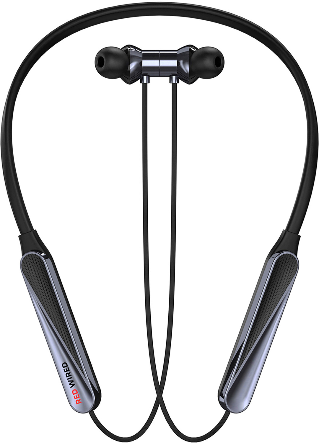 Image of RD E450 Bluetooth Neckband with Deep Bass, Fast Charging, Magnetic Earbuds Bluetooth Headset (Black, In the Ear)