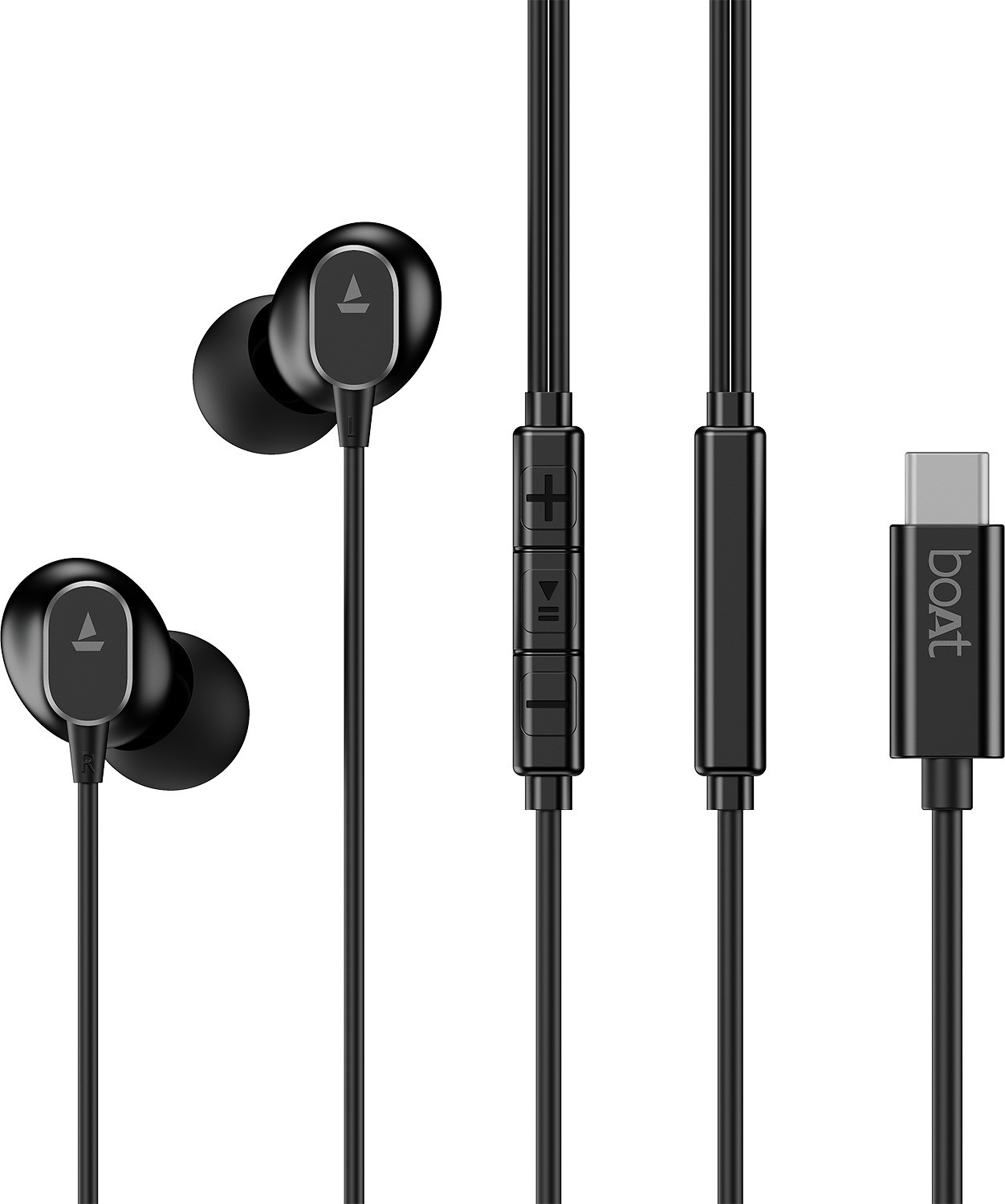 boAt Bassheads 90C Wired Headset Black - Image 1