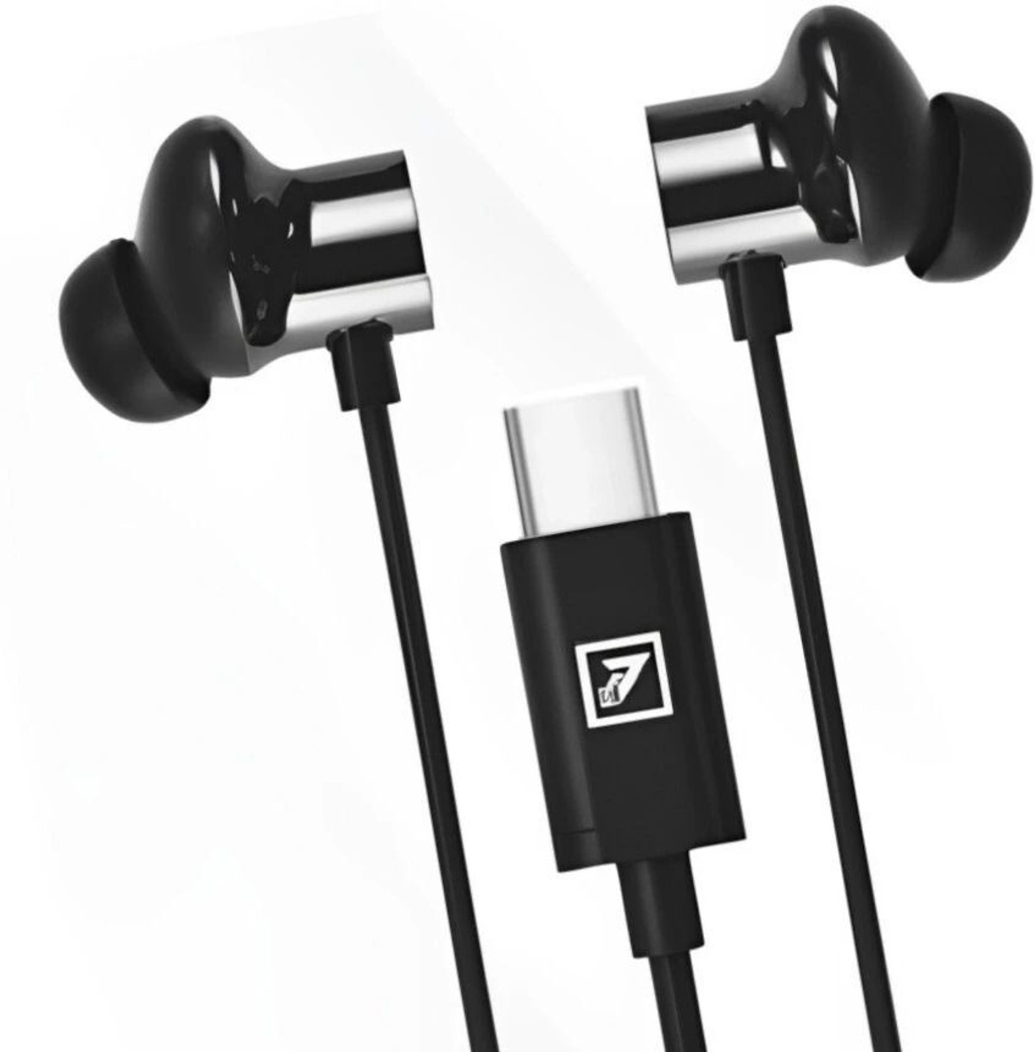 Image of EDENIC USB TYPE C METAL EARPHONE Wired Headset (GRAY, In the Ear)