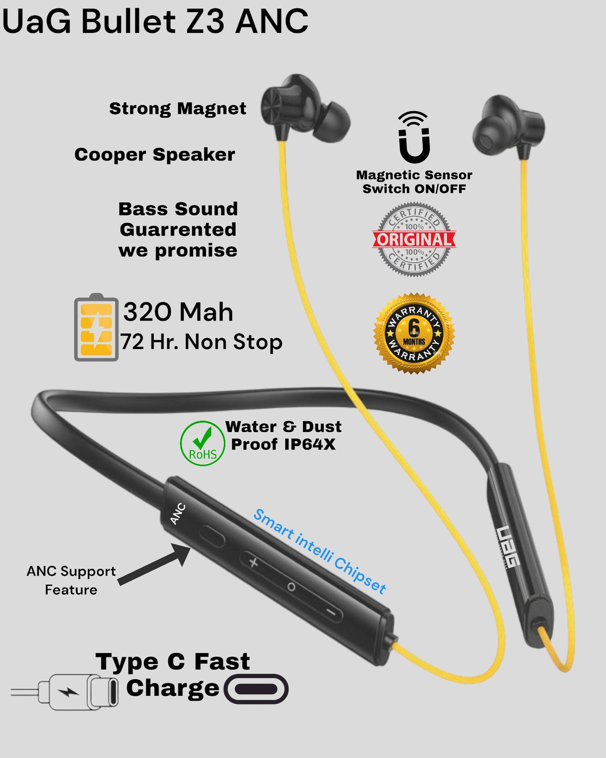 Image of TECHMAZE N o i s e Master Buds, Sound by Bose in-Ear Bluetooth Earbuds, Up to 49dB Q4 Bluetooth Headset (Black, True Wireless)
