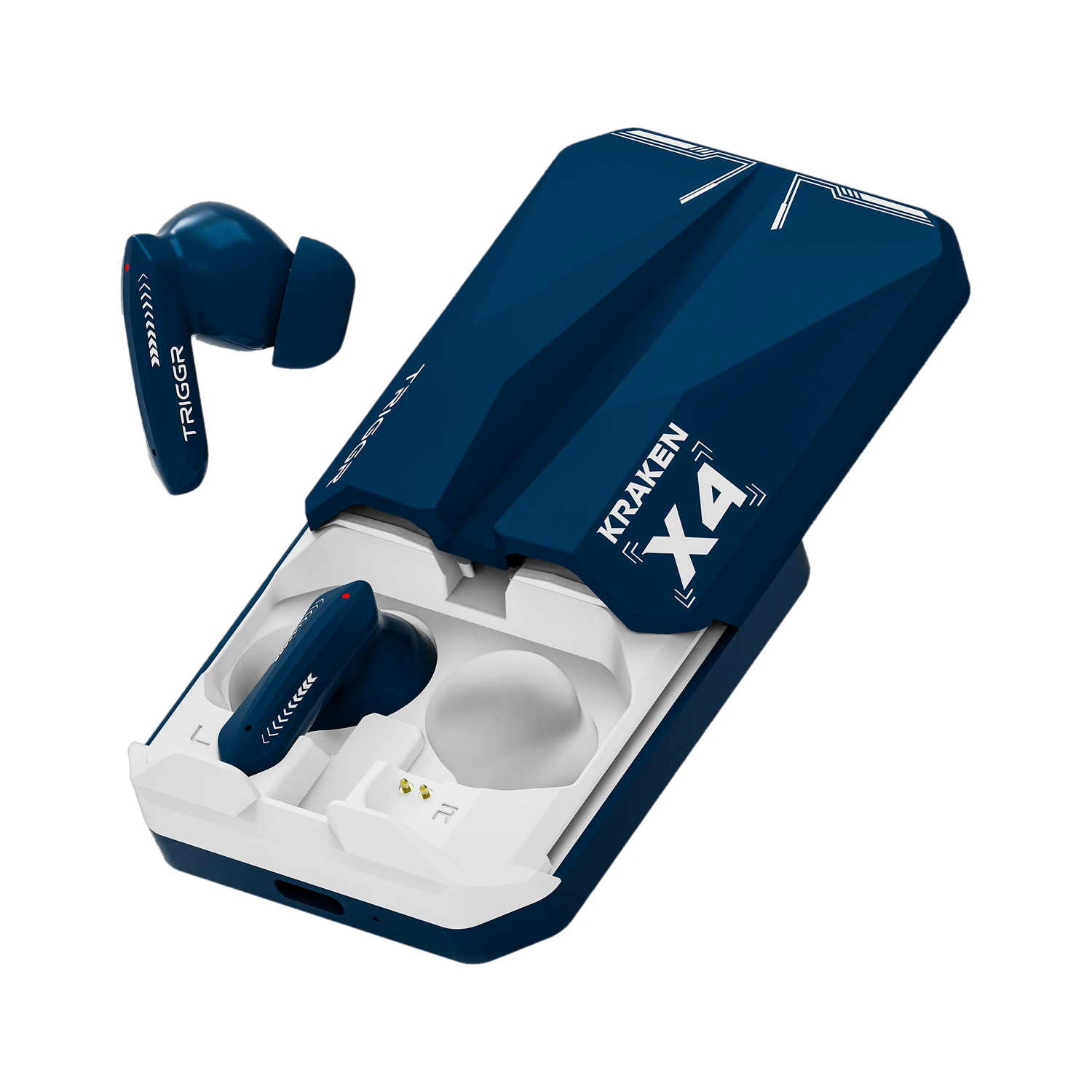 Image of TRIGGR Buds 2A TWS 40H Playtime BT 5.3 ENC Mic AJC Bluetooth Headset (Black, True Wireless)