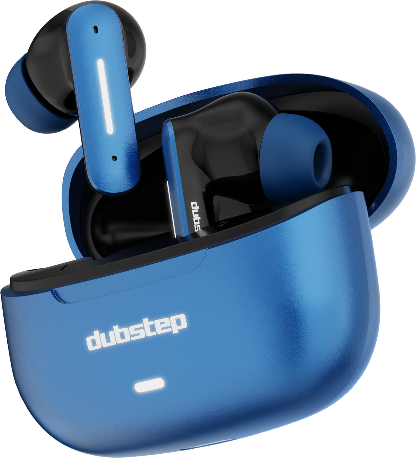 Image of Dubstep Buzz X3 In Ear True Wireless EarBuds With mic,42 hrs playtime Bluetooth Headset (Black & Blue, True Wireless)
