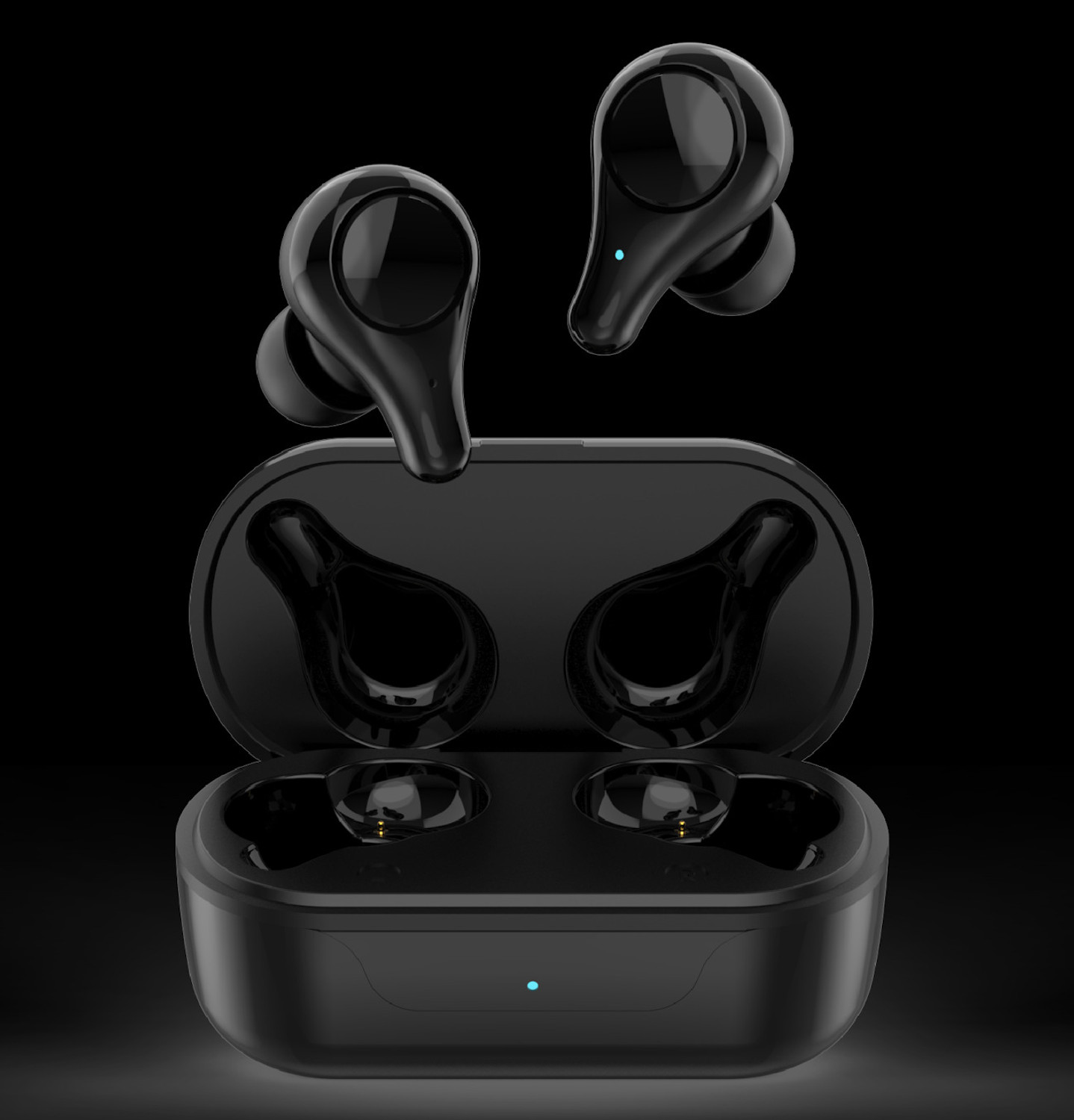 Image of RD Accessories TWS Airbuds - 100 Bluetooth Headset (Black, True Wireless)