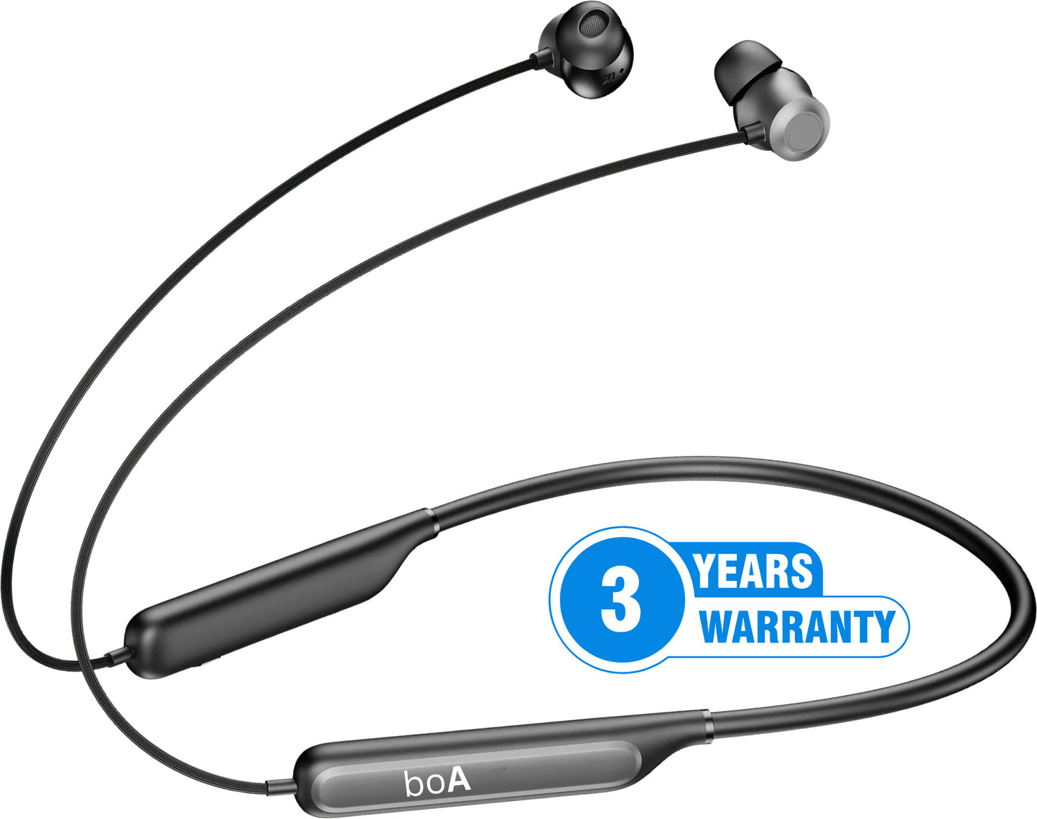 Image of Palnek 8oAt Advanced Bluetooth Neckband 40 Hrs - Wireless Tech, Enhanced Bass QC Bluetooth Headset (Black, In the Ear)