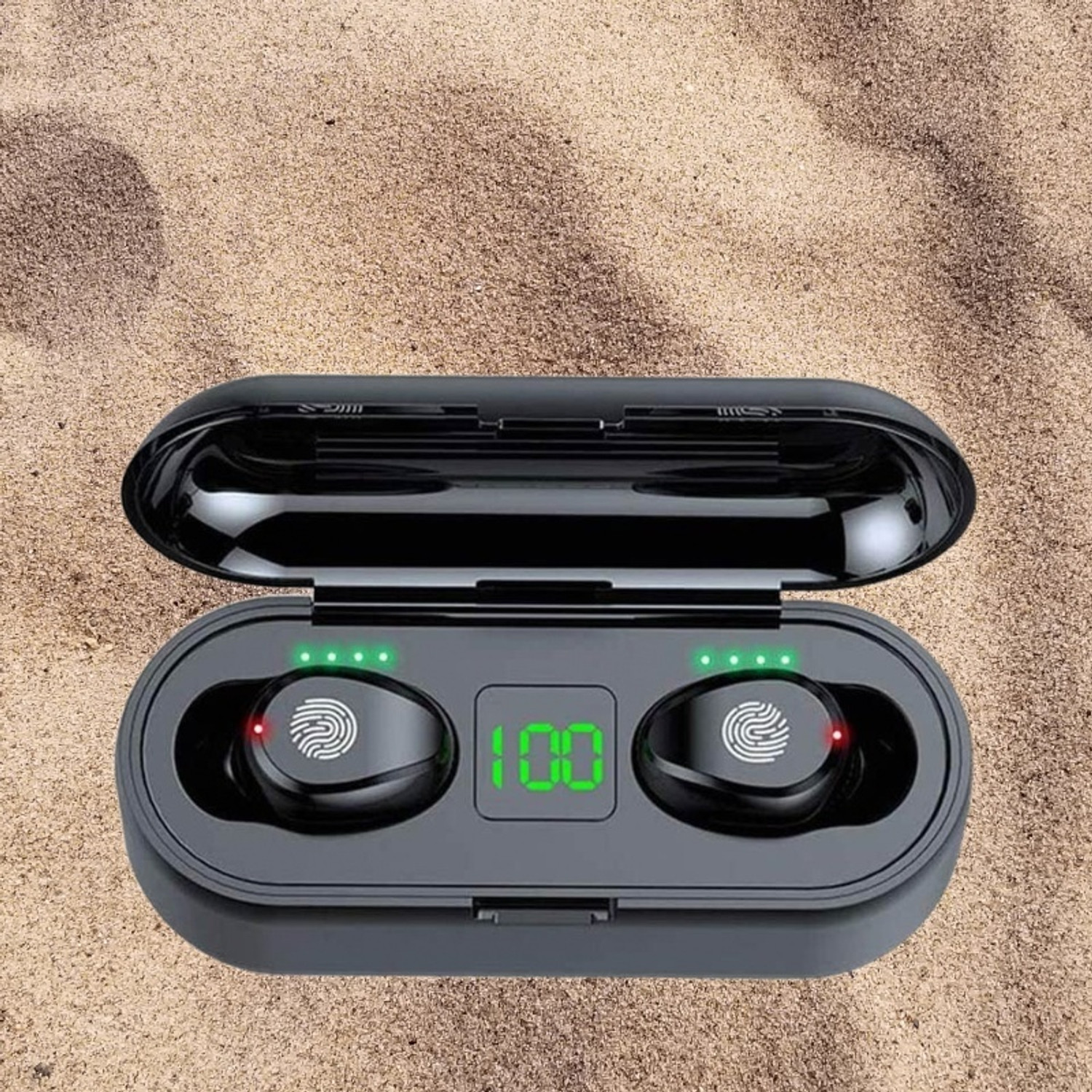 Image of Lynacz Original Compatible with Buds Air 8 TWS Earbuds with 55dB ANC, 58H Playtime -(Black) Bluetooth Headset (Dual Drivers, Hi-Res LHDC Audio, 6 Mic ENC, Low Latency Gaming, Bluetooth 5.4, In the Ear)