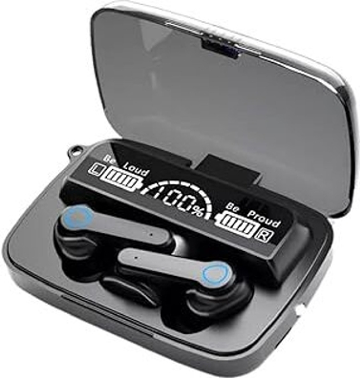 Image of EARBASS MIX CL-115 Eargun Series Wireless Neckband | 45H Playtime, Quick Charge Bluetooth Headset (Blue, White, True Wireless)