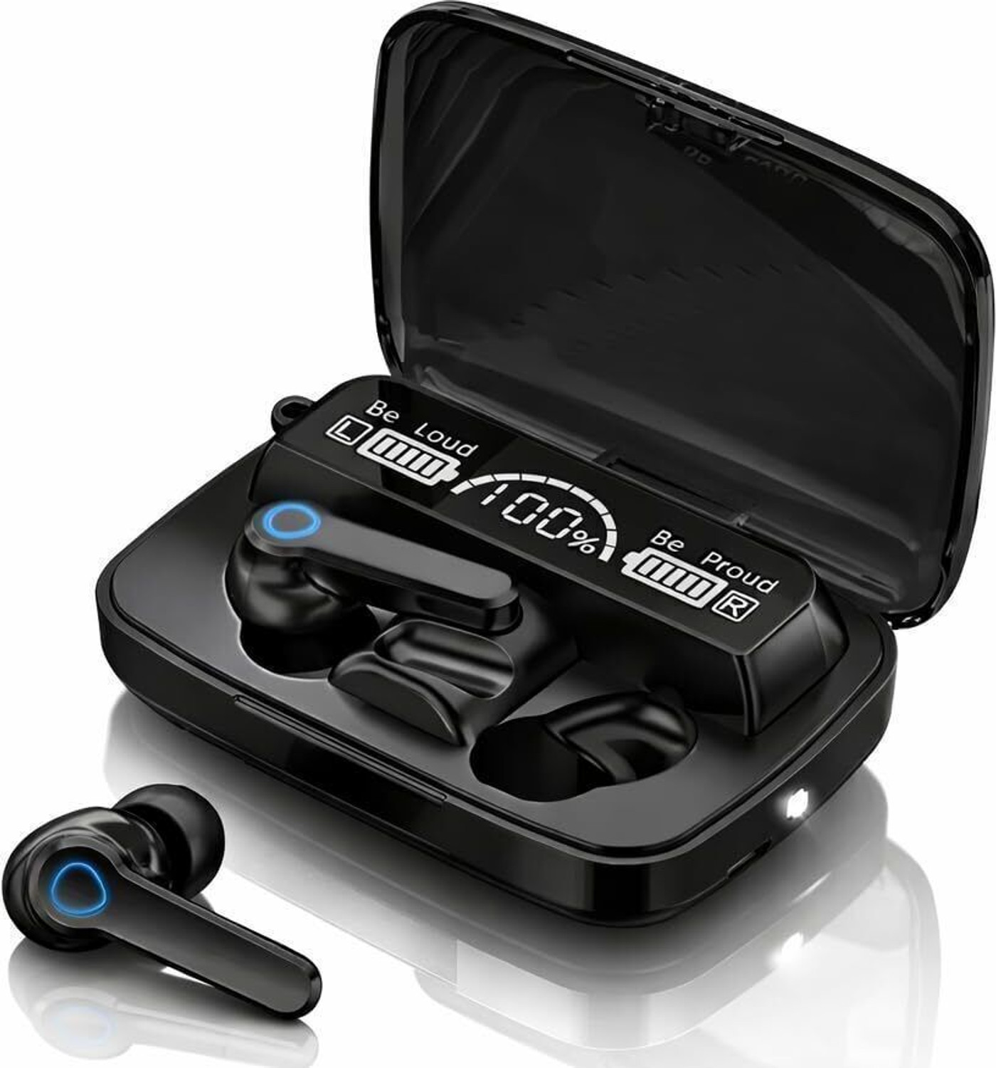 Image of GHEREL Oneplus 2r Wireless Buds Bluetooth Headset (Deep Grey, In the Ear)