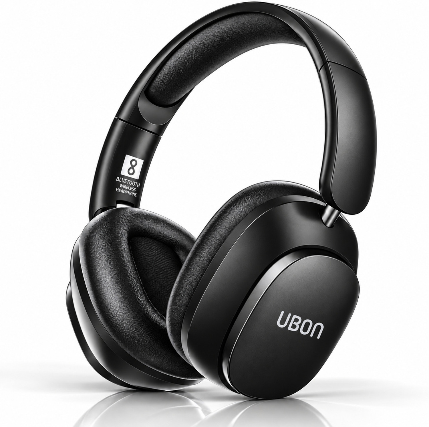 Ubon Bluetooth Wireless Headphones HP-740 with 36 Hours of playtime Soft Bluetooth & Wired Headset (Black, On the Ear) - Image 1