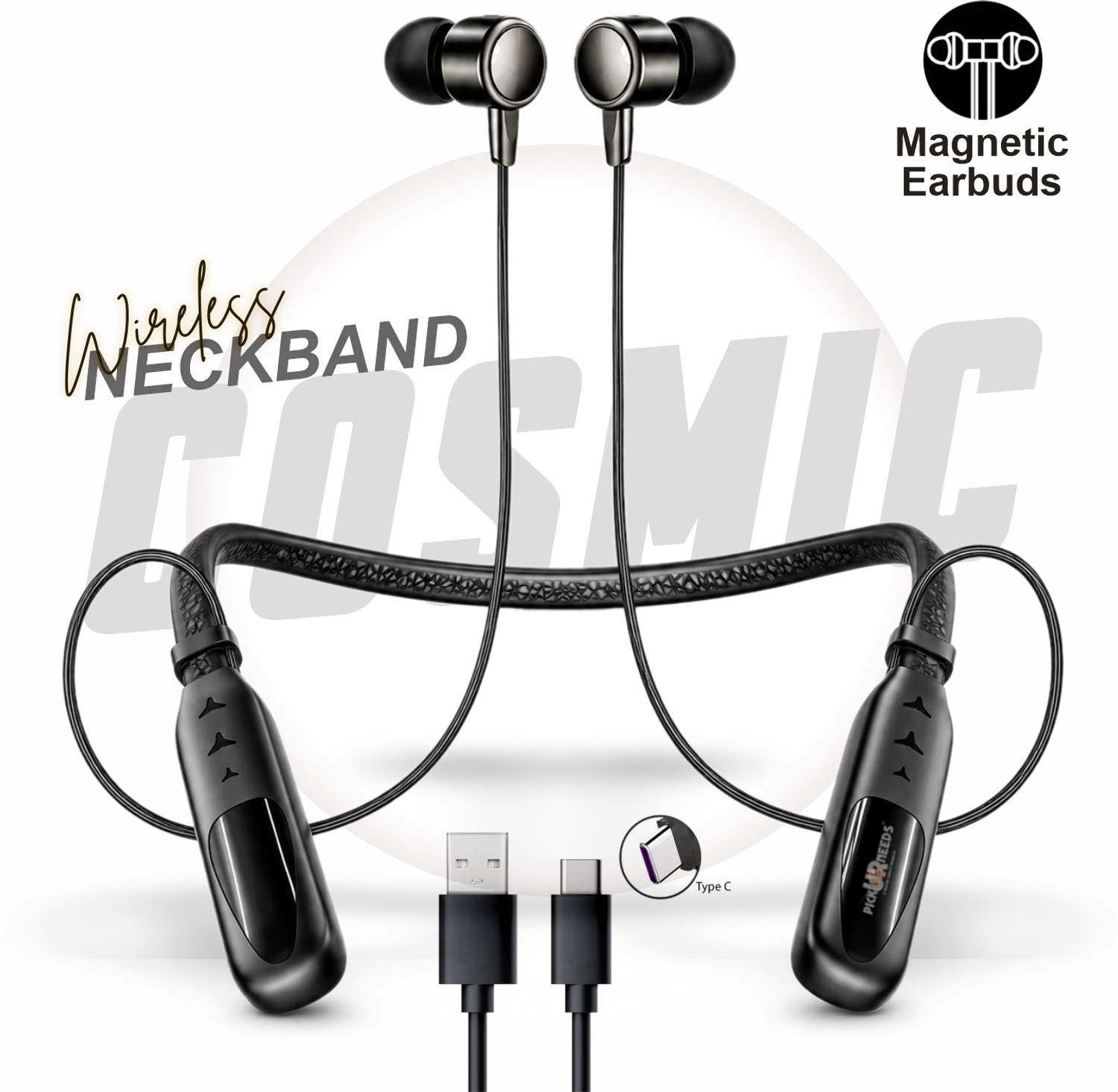 Image of Lynacz Original Buds 4 Bluetooth Earbuds with Mic Compatible with oneplus Earbuds Bluetooth Headset (Grey, True Wireless)