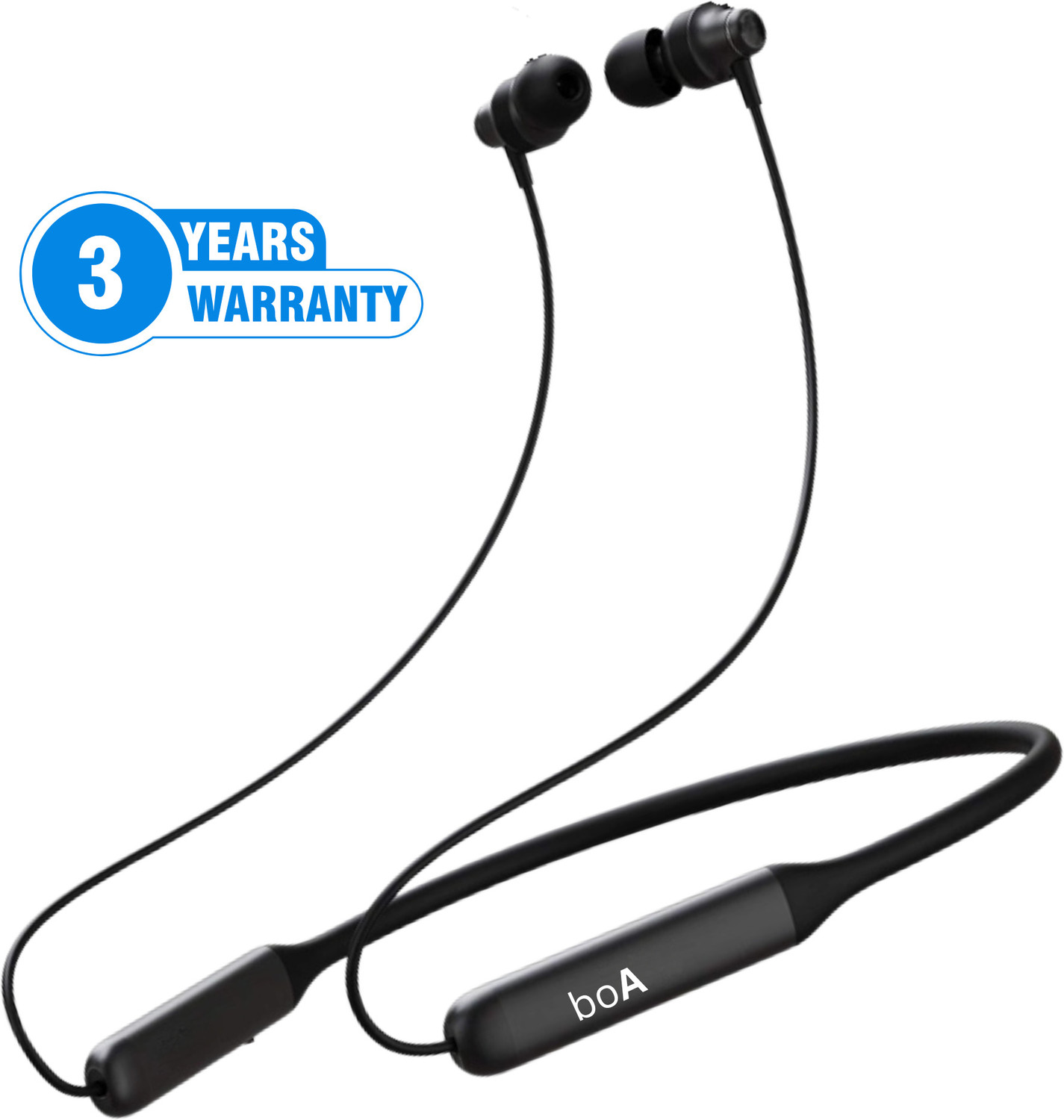 Image of bAot Wireless B2 Neckband With 50Hrs Playback And Clear Sound With Deep Bass Bluetooth Headset (Blue, In the Ear)