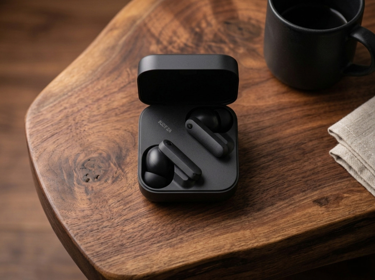 Image of Ridhit Enterprises Buds C M F Pro with 45 dB ANC, Ultra Bass Technology & upto 80 hours W6 Bluetooth Headset (Black, In the Ear)