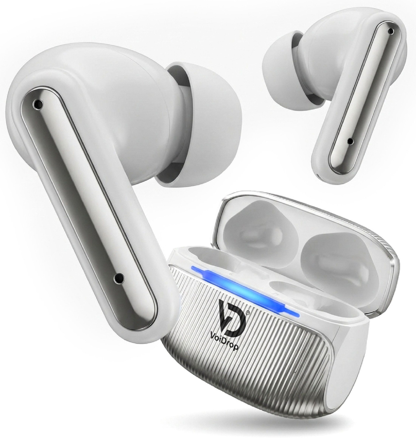 Image of Snexan Buds 3 Pro Bluetooth Bluetooth Headset (Silver, In the Ear)