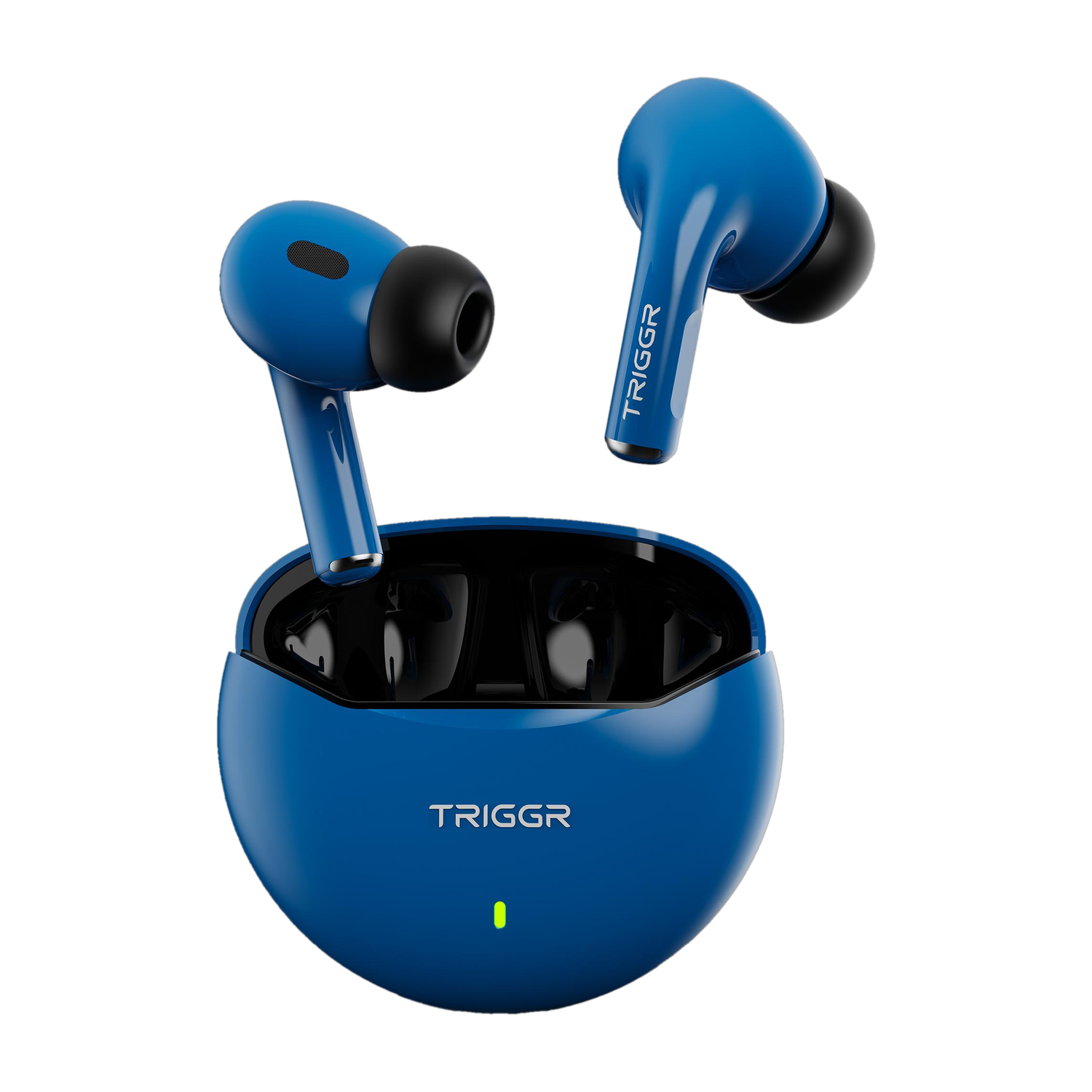 Image of BERTH Earbuds Z With 40 hours playtime, IPX5, 4 clear calling Enc mics, low latency Bluetooth Gaming Headset (Blue, True Wireless)