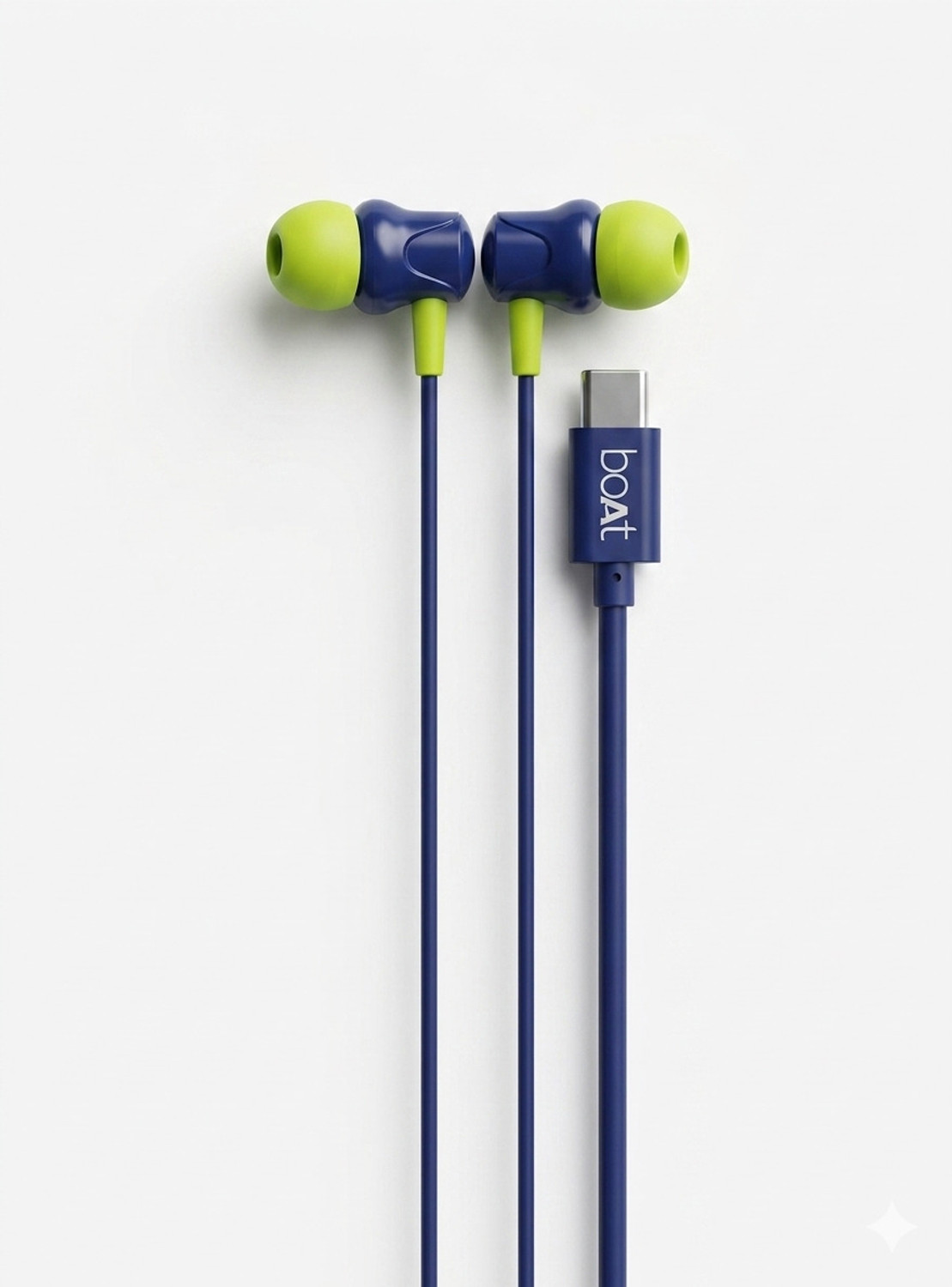 Image of RD Telinet boAt Type-C Magnetic deep bass super sound quality Wired Headset (Blue /Green, In the Ear)