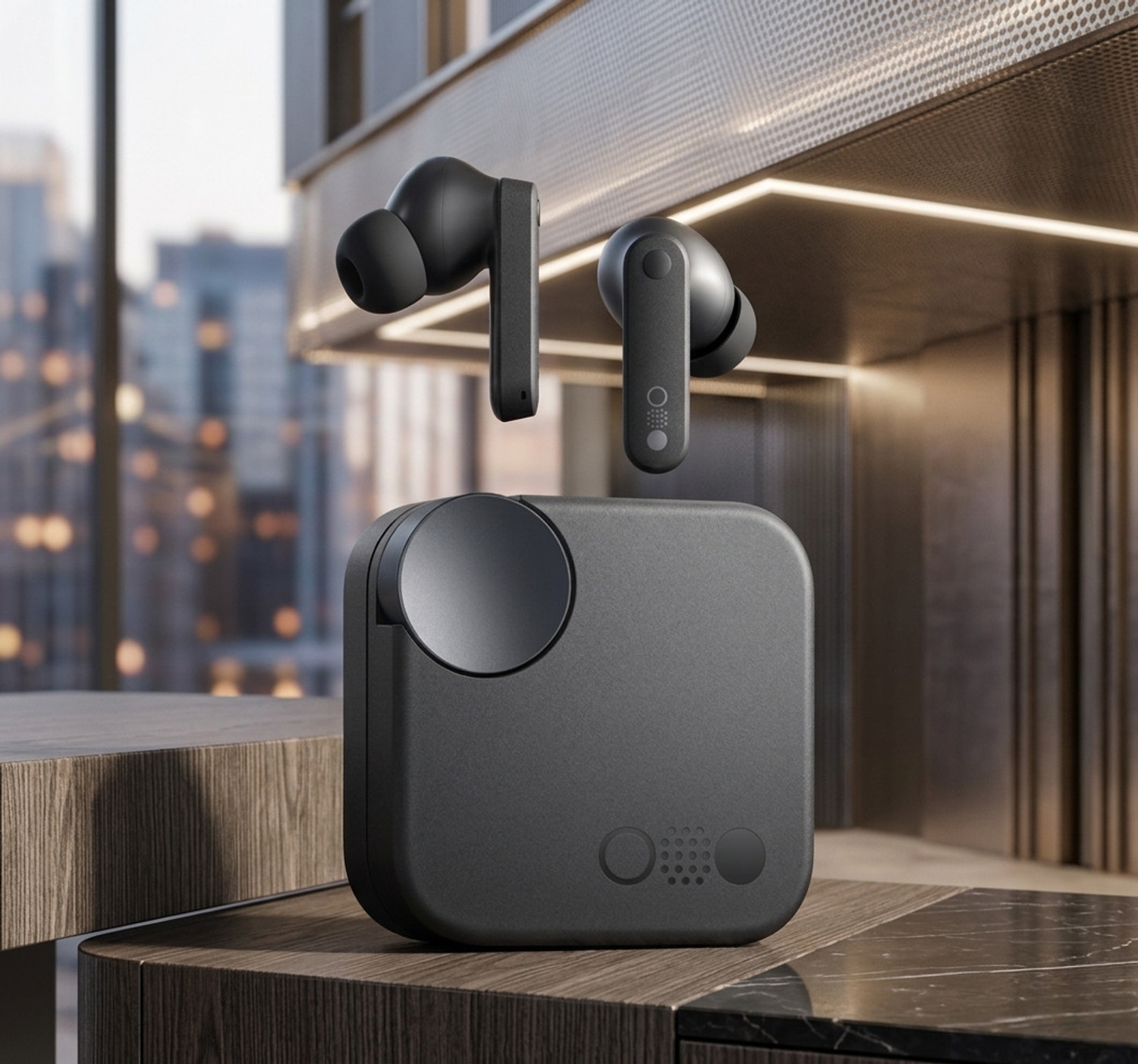 Image of Lynacz Original T110 Bluetooth Earbuds with AI Noise Cancellation Mic,Compatible Bluetooth Headset (Green, True Wireless)