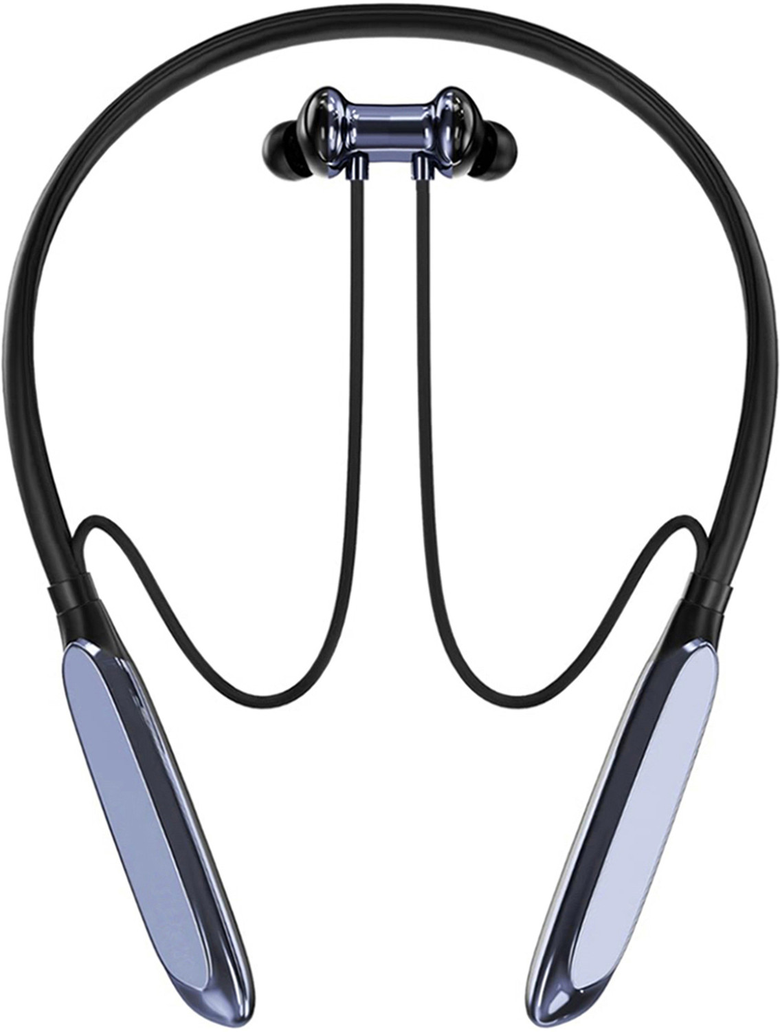 Image of GPQ STORE Magneet on /off . Bluetooth Neckband earphone buds Fast Charging,{A124 Bluetooth Headset (Blue, In the Ear)