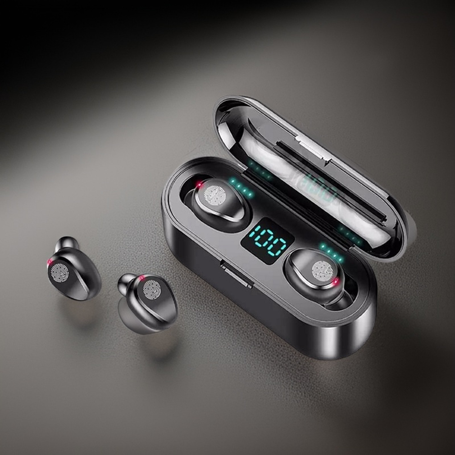 Image of JPGC Single Ear Bone Conduction Bluetooth Earphone Ear Clip Stereo Bluetooth Headset (Black, True Wireless)