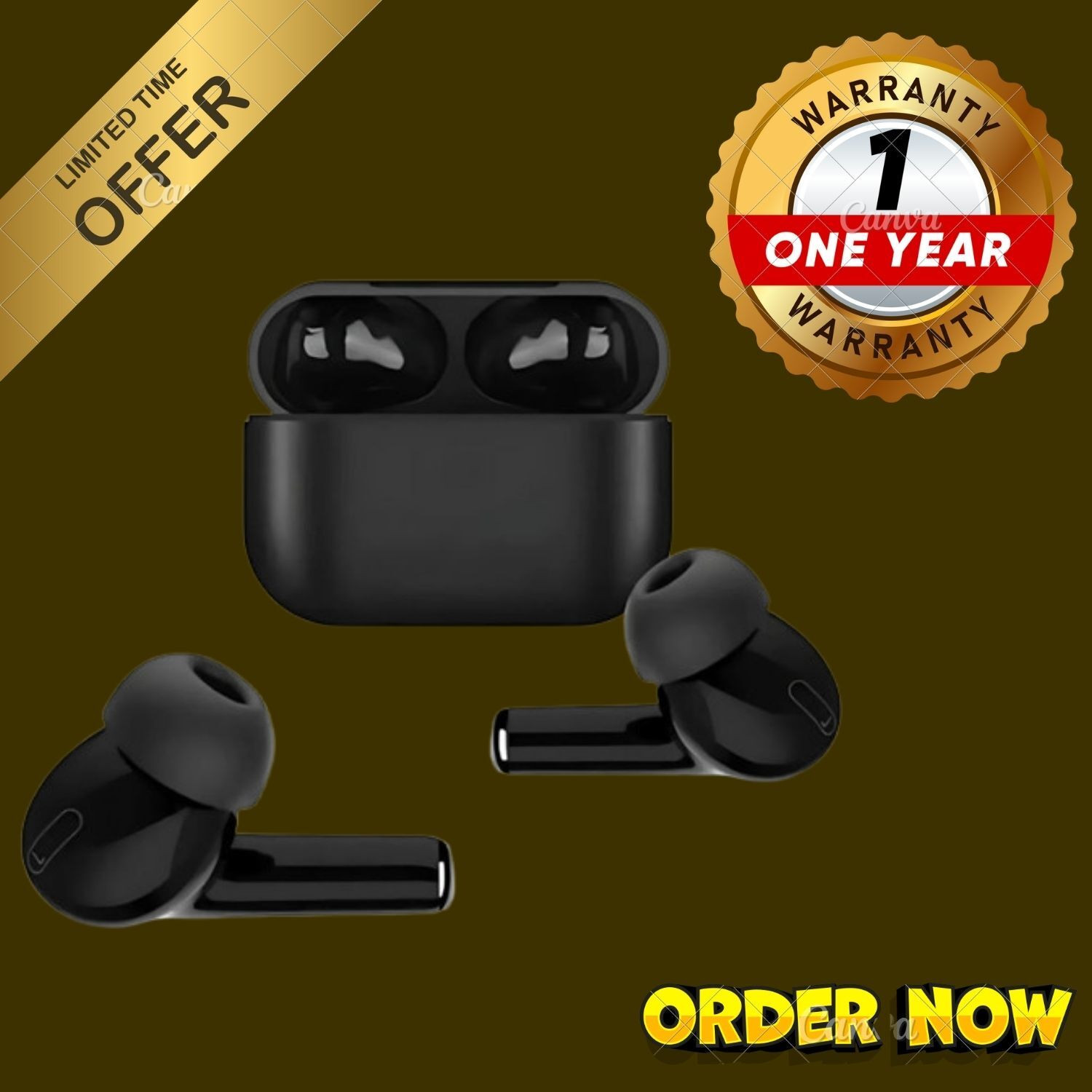 Image of TECHMAZE No i s e MasterBuds 2, Sound by B OSE, 51dB ANC T5 Bluetooth Headset (Black, True Wireless)