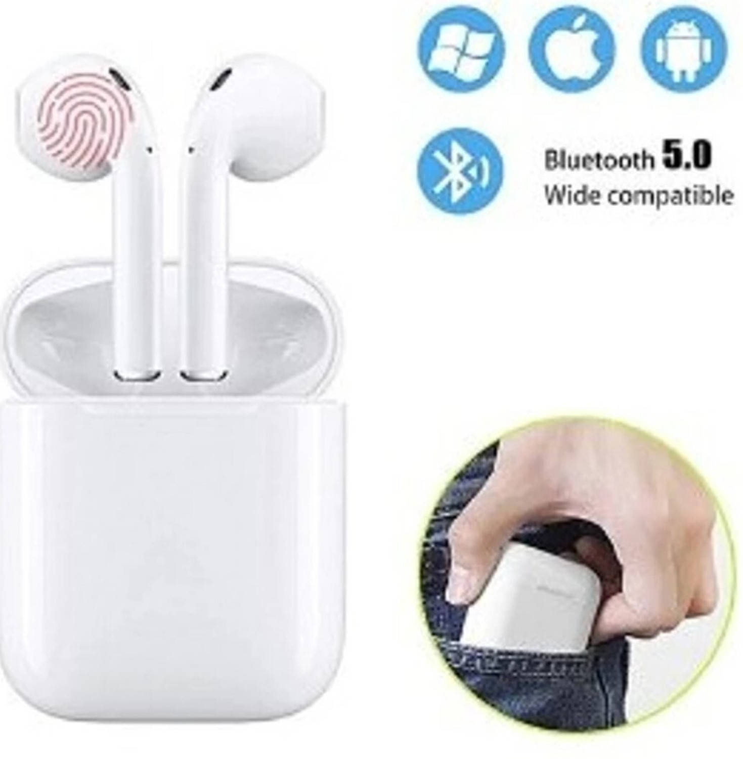 Image of Lynacz Earbuds For Oneplus Nord Buds 3 Bluetooth Headset (Black, True Wireless)